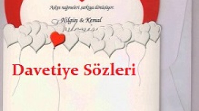 Davetiye Sözleri